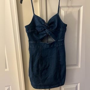 Denim Peep Hole Dress